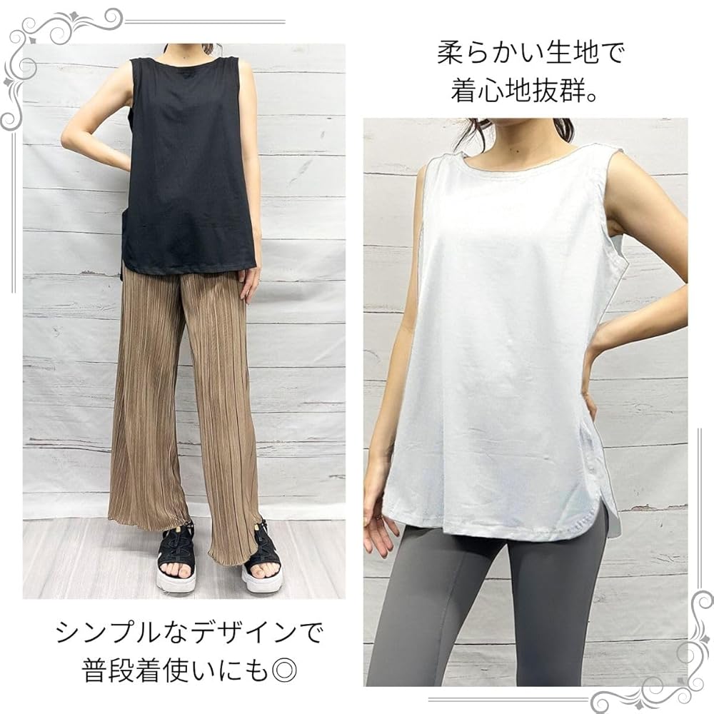 LAVA ローズ色ノースリーブヨガトップ Sサイズ LAVA ローズ色